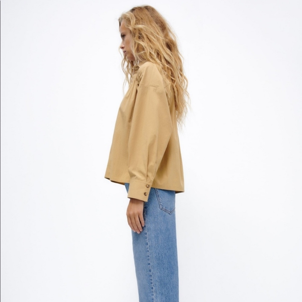 Zara Ruched Front Shirt - Picture 4 of 6